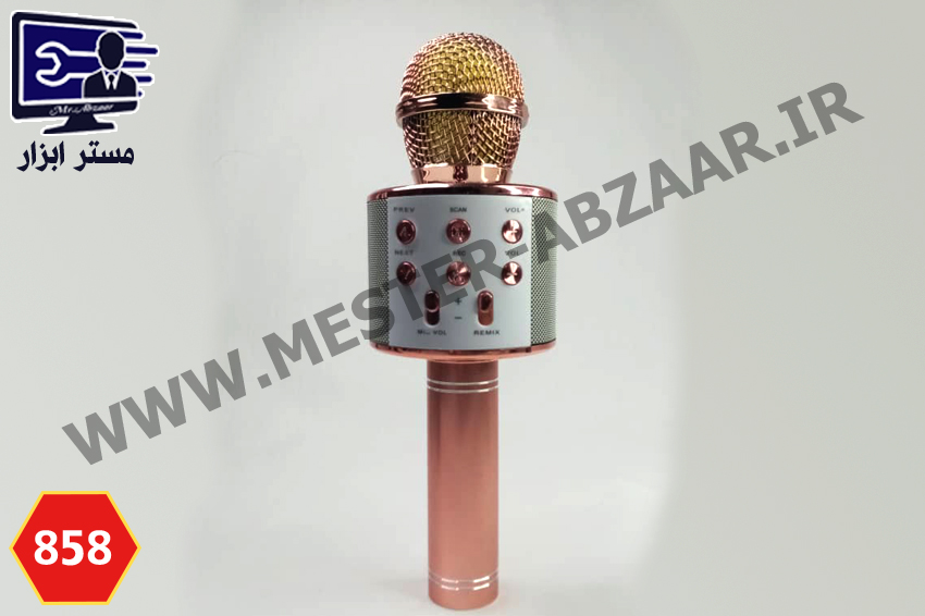 میکروفون اسپیکر بلوتوثی شارژی با قابلیت اتصال رم و USB