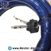 قفل سیلیکونی فولادی موتورسیکلت سوپر قفل مدل تاپ top cable lock 2028