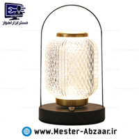 آباژور چراغ خواب شیشه ای لمسی کریستالی قاب فلزی مدل CREATIVE TABLE LAMP 330