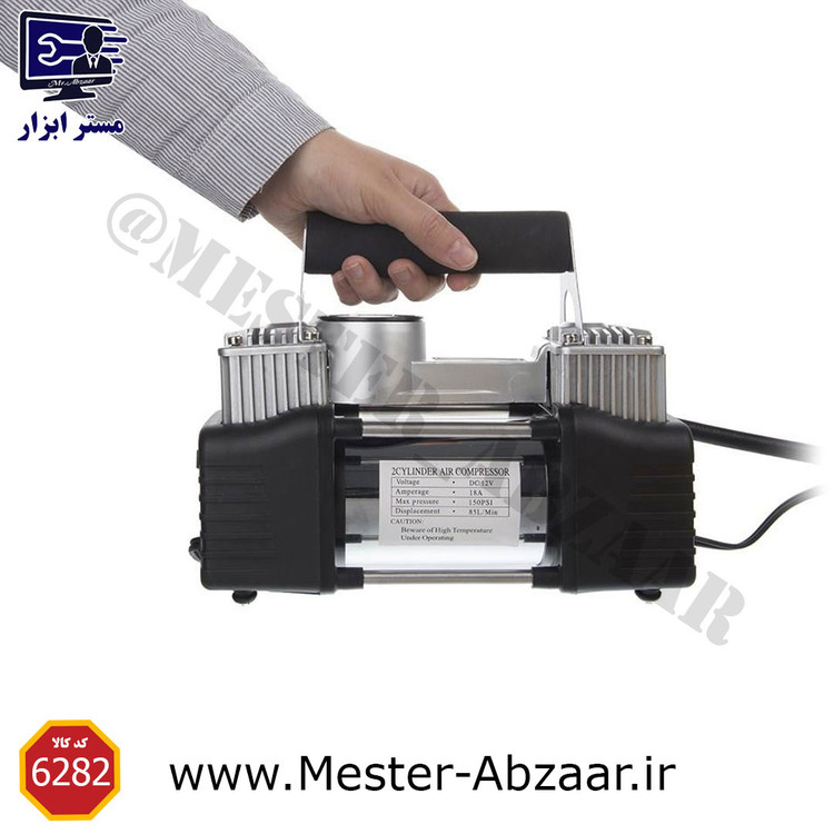 پمپ باد فندکی دو سیلندر کمپرسور هوا برق خودرو کمل نیو مدل 628-4X4 camel new