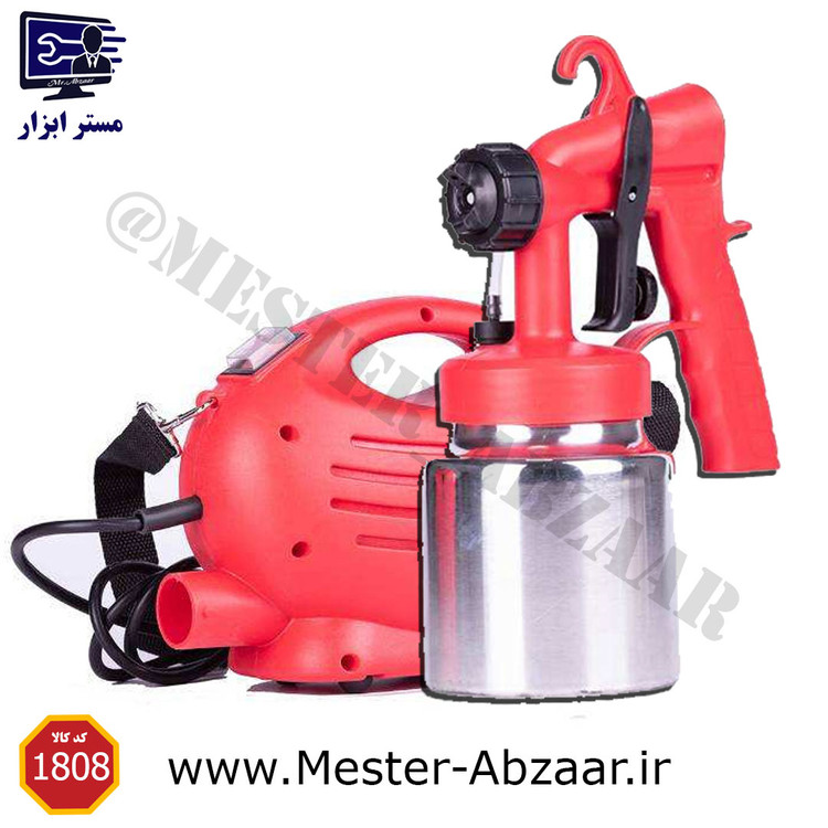 پیستوله خرطومی رنگ برقی ادون مدل ED-PDS1808 پمپ دار