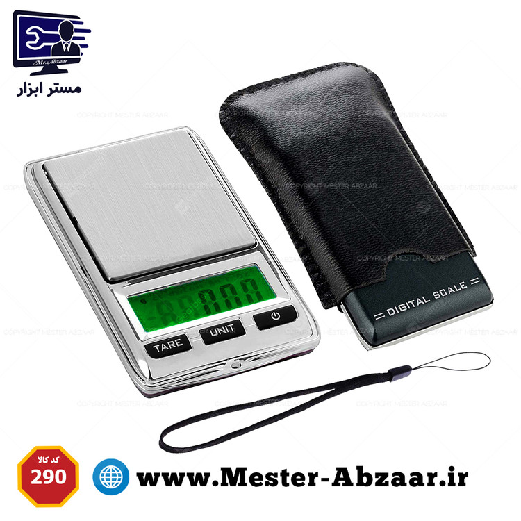 ترازو دیجیتال 200 گرمی جیبی با کیف مدل MINI DIGITAL SCALE DS22
