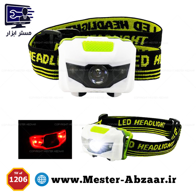 چراغ هدلایت پیشانی 3 لامپ طرح پتزل مدل PETZL HANDY MOTILE HEADLAMP 1206