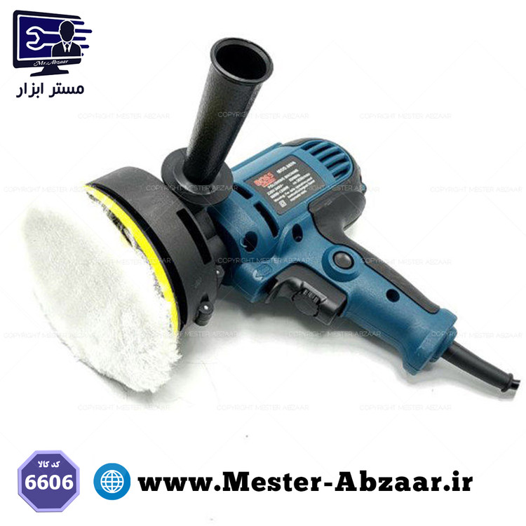 پولیش دریلی دیمردار دستی 1200 وات باس مدل mod 6606