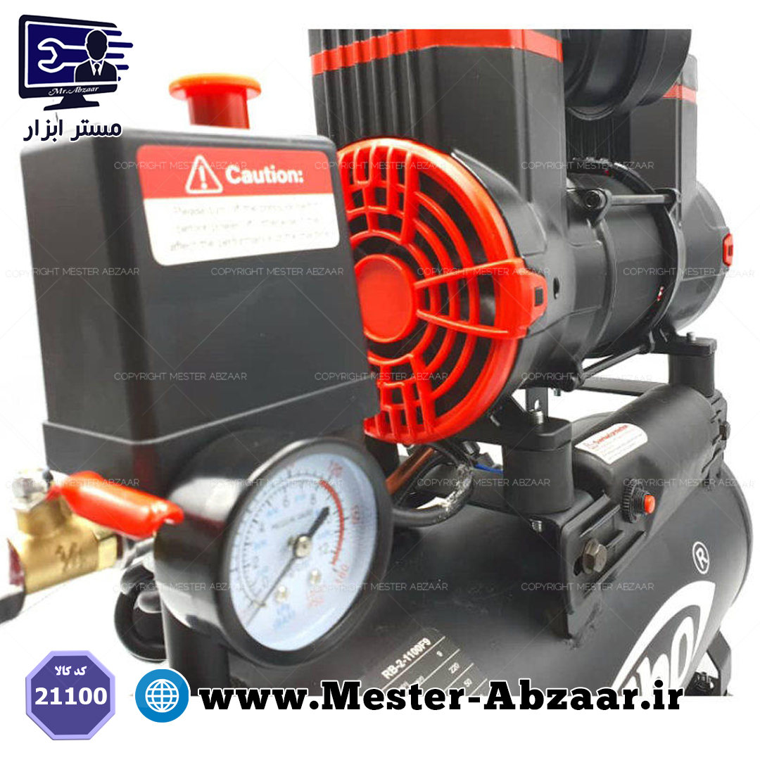 کمپرسور پمپ باد 10 لیتری ردبو مدل RB-2-1100F9