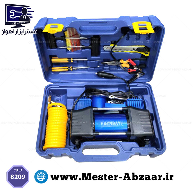 پمپ باد فندکی دو سیلندر خودرو مدل هیوندای کره ای مدل RD-AC14