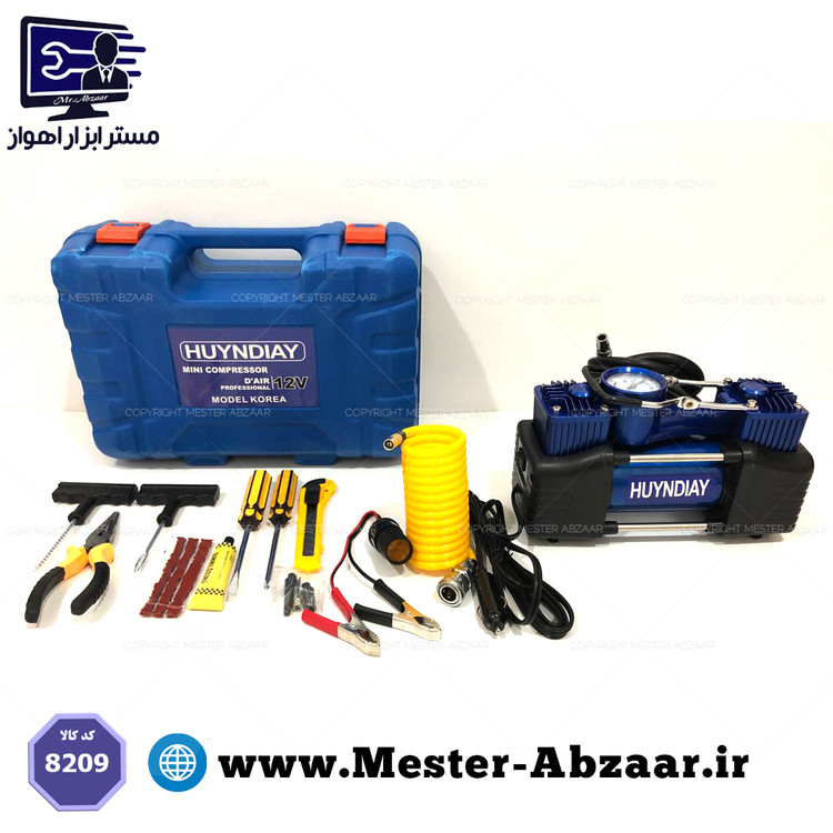 پمپ باد فندکی دو سیلندر خودرو مدل هیوندای کره ای مدل RD-AC14