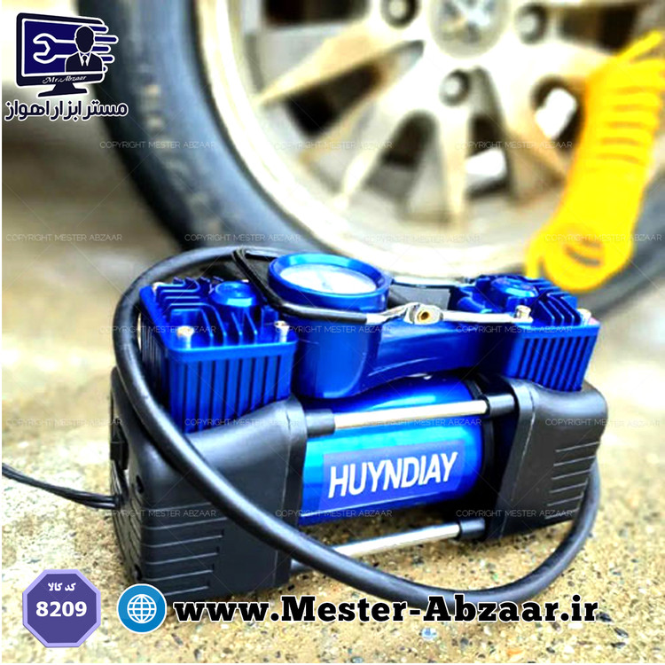 پمپ باد فندکی دو سیلندر خودرو مدل هیوندای کره ای مدل RD-AC14