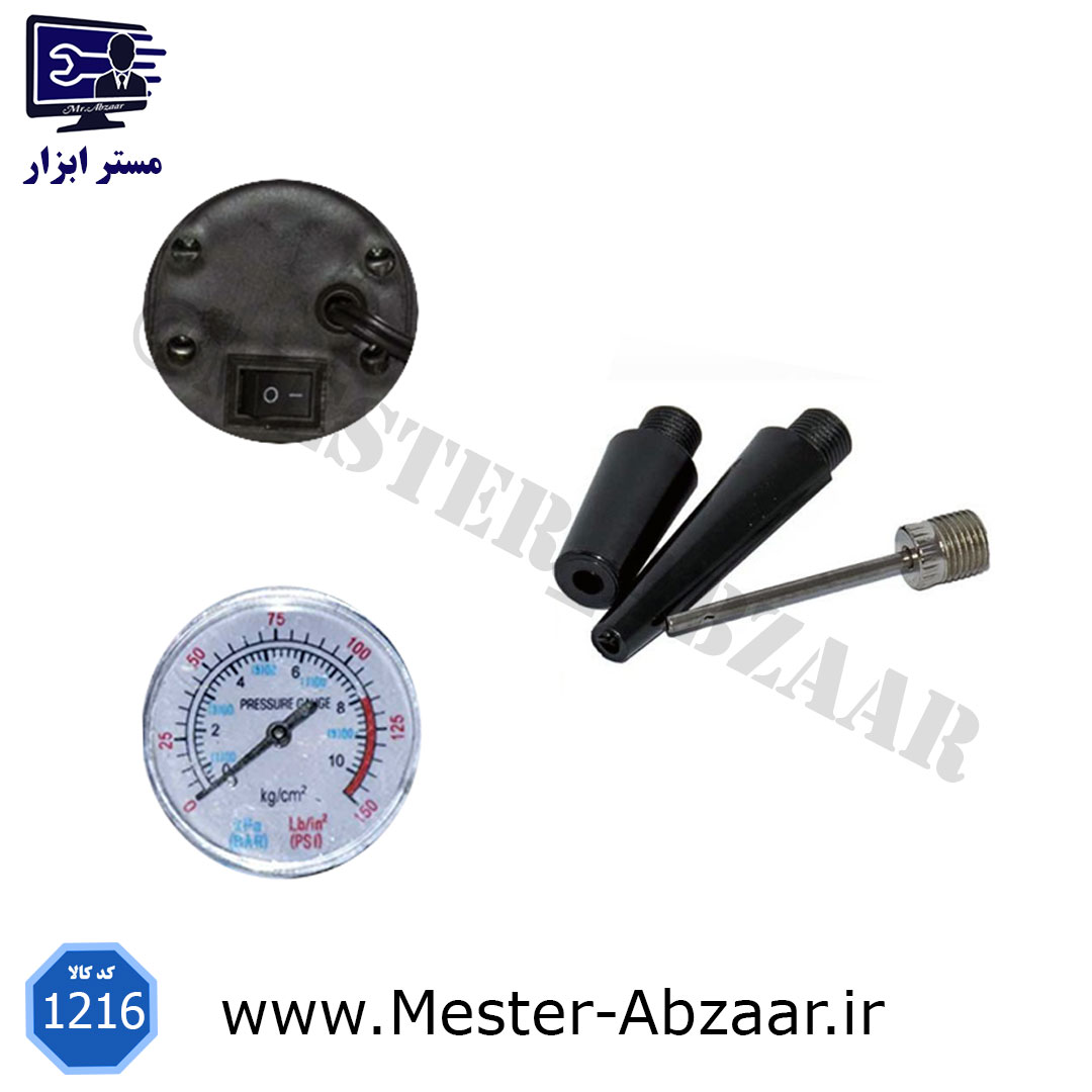  پمپ باد تک سیلندر فندکی خودرو مدل 1216 QC-501