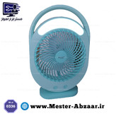 پنکه رومیزی شارژی چراغ دار مدل KAMISAFE KM F0336