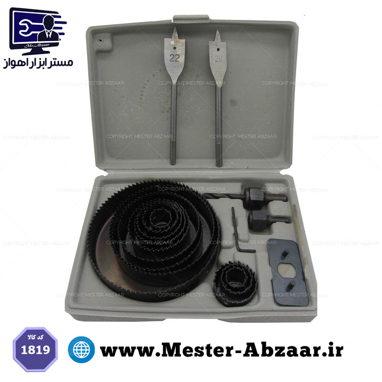 ست تیغه گردبر 18 پارچه چوب سیلور مدل SILVER 18PC