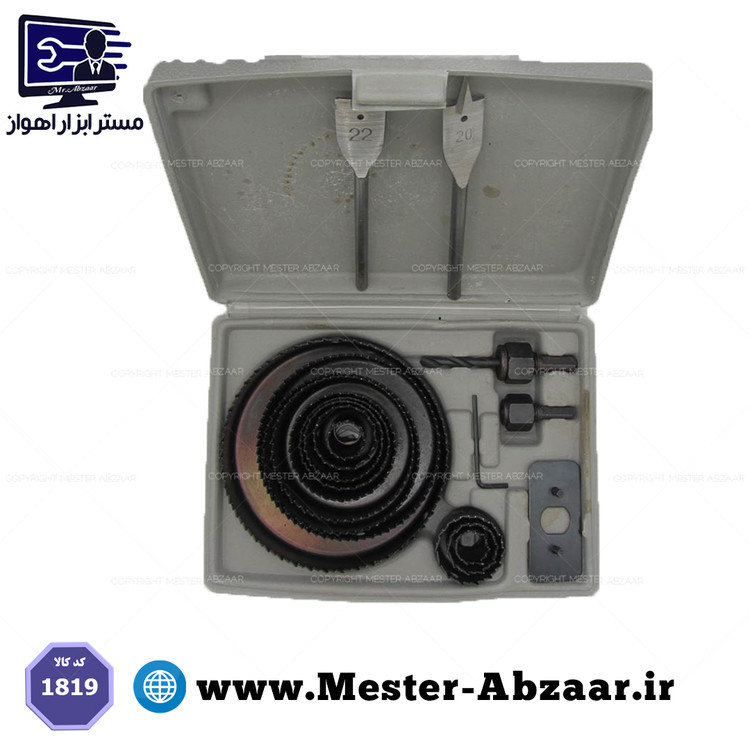 ست تیغه گردبر 18 پارچه چوب سیلور مدل SILVER 18PC