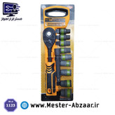 ست بکس 11 پارچه قابل حمل تات تولز درایو 1/2 اینچ مدل TAT TOOLS 1123