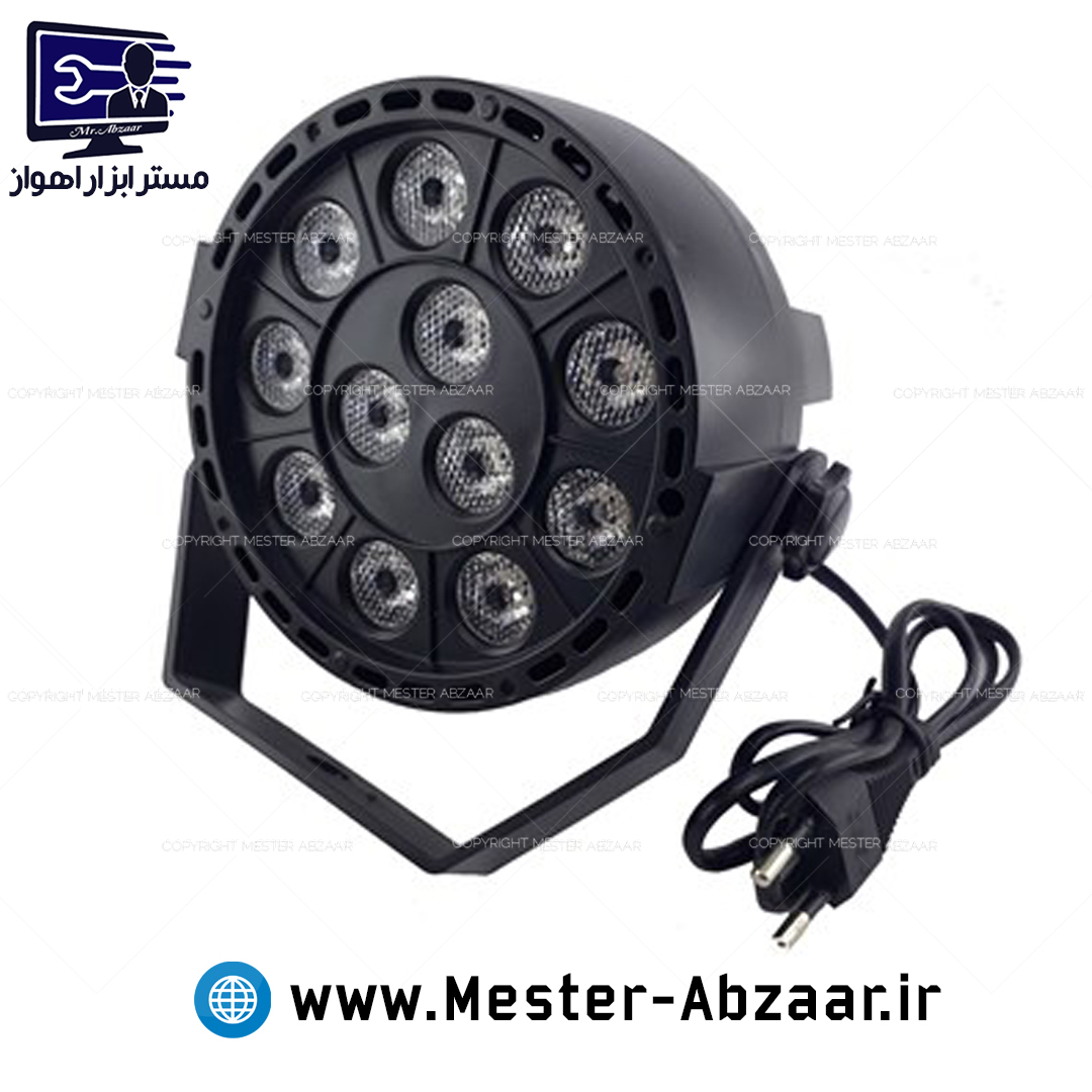 فلاشر رقص نور بنفش پارلایت 12 چراغ مدل LED Mini Par Light 2450