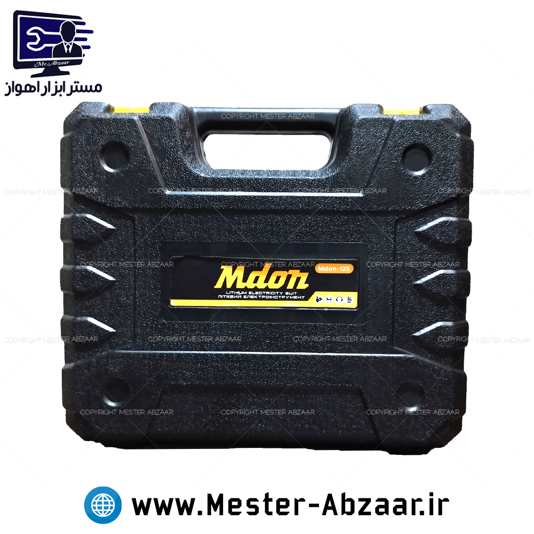 دریل شارژی 12 ولت مدون طرح دیوالت دو باتری مدل MDON-12S