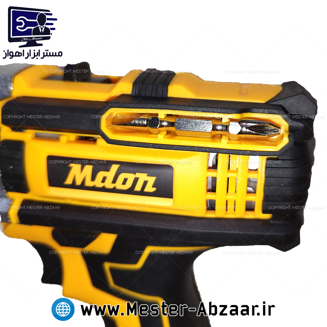 دریل شارژی 12 ولت مدون طرح دیوالت دو باتری مدل MDON-12S