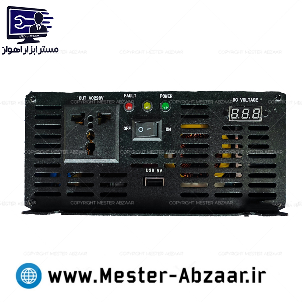 اینورتر مبدل برق 4000 وات واقعی تبدیل 12 به 220 ولت سینوسی اصل مدل power inverter 4000 