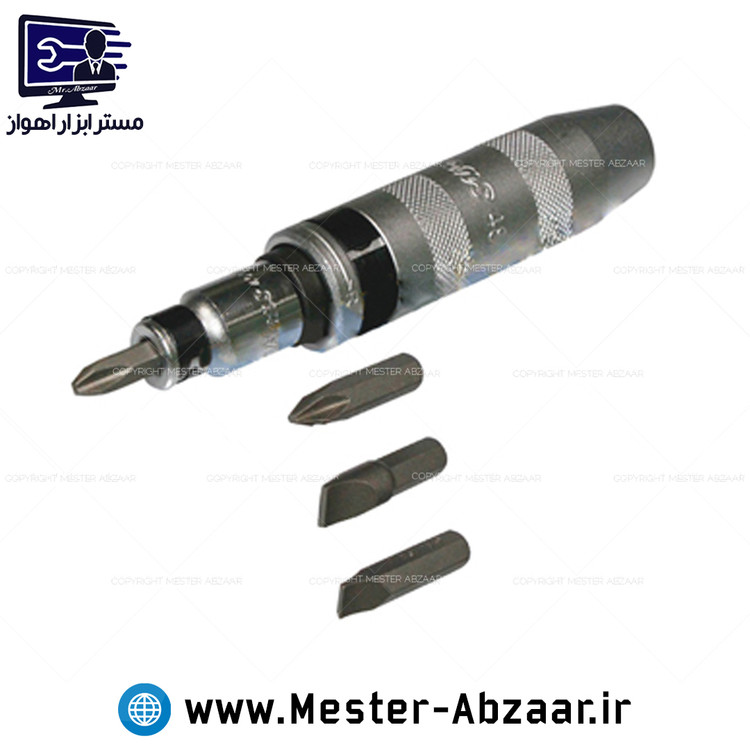 پیچ گوشتی تقه ای ضربه ای7 تکه چینی مدل 4606 طرح هنس