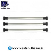 باربند میله ای کوییک نقره ای سفید مشکی پک 3 عددی کوئیک مدل QUIK سایپا