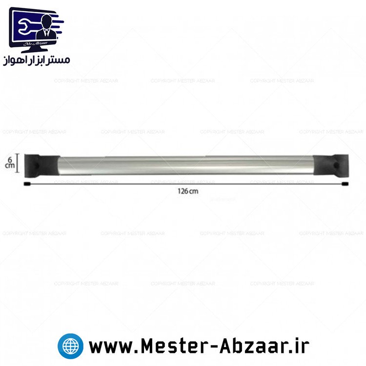 باربند میله ای کوییک نقره ای سفید مشکی پک 3 عددی کوئیک مدل QUIK سایپا