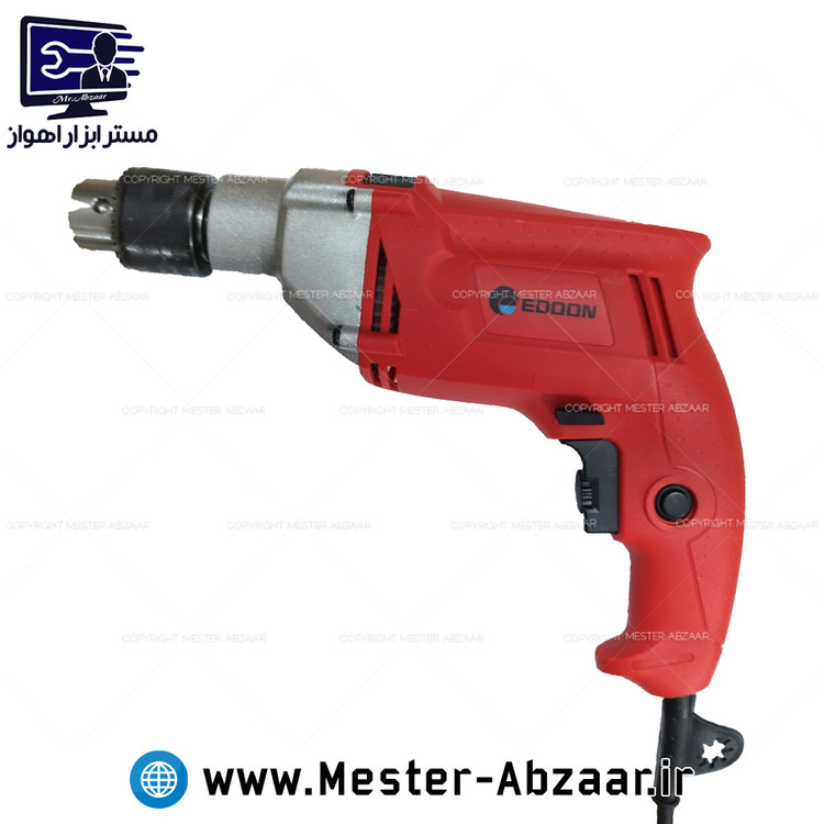 دریل برقی نیم تنه فلزی ادون 13 میلی متری 1000 وات مدل EDOON GTR1000W