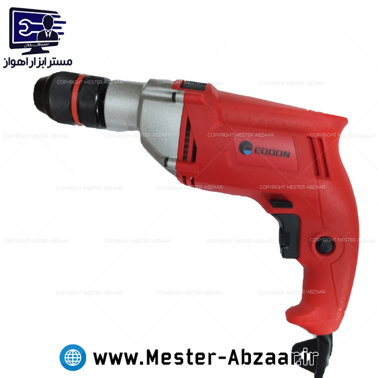 دریل برقی نیم تنه فلزی اتومات ادون 13 میلی متری 1100 وات مدل EDOON GTR1100W