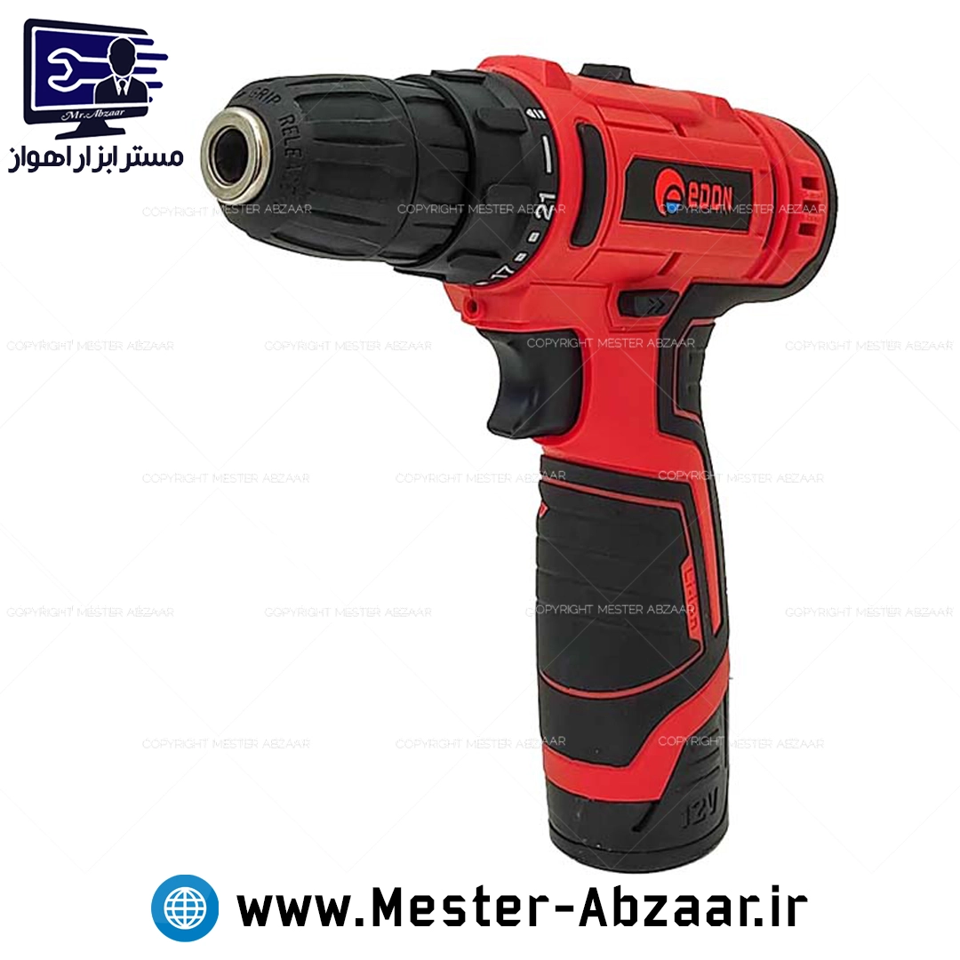 کیت کامل دریل پیچ گوشتی شارژی ادون با ابزار مدل EDON ED-40L-TZ