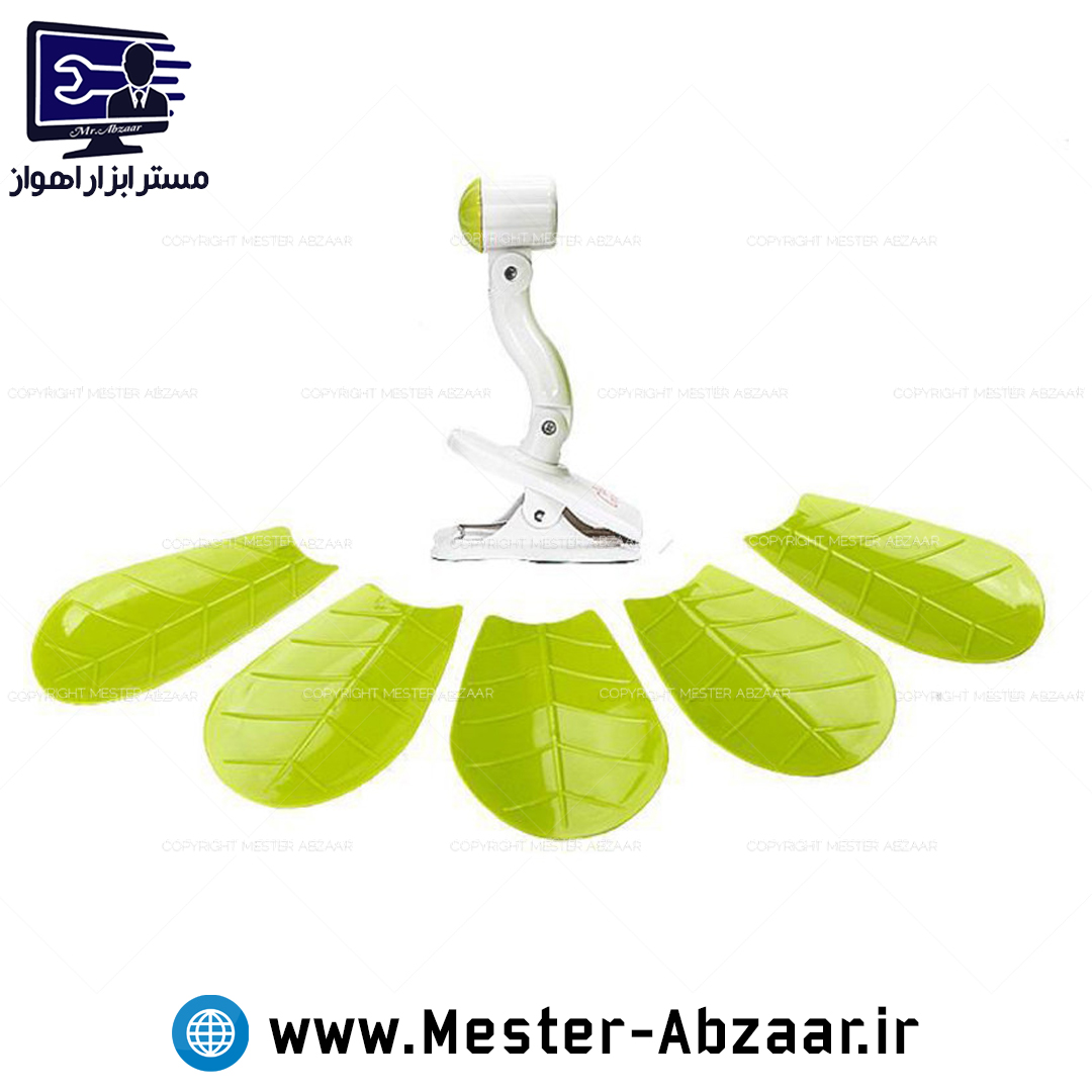 مینی فن پنکه گیره‌ای پنج پره‌ای برقی  کد FC01-690