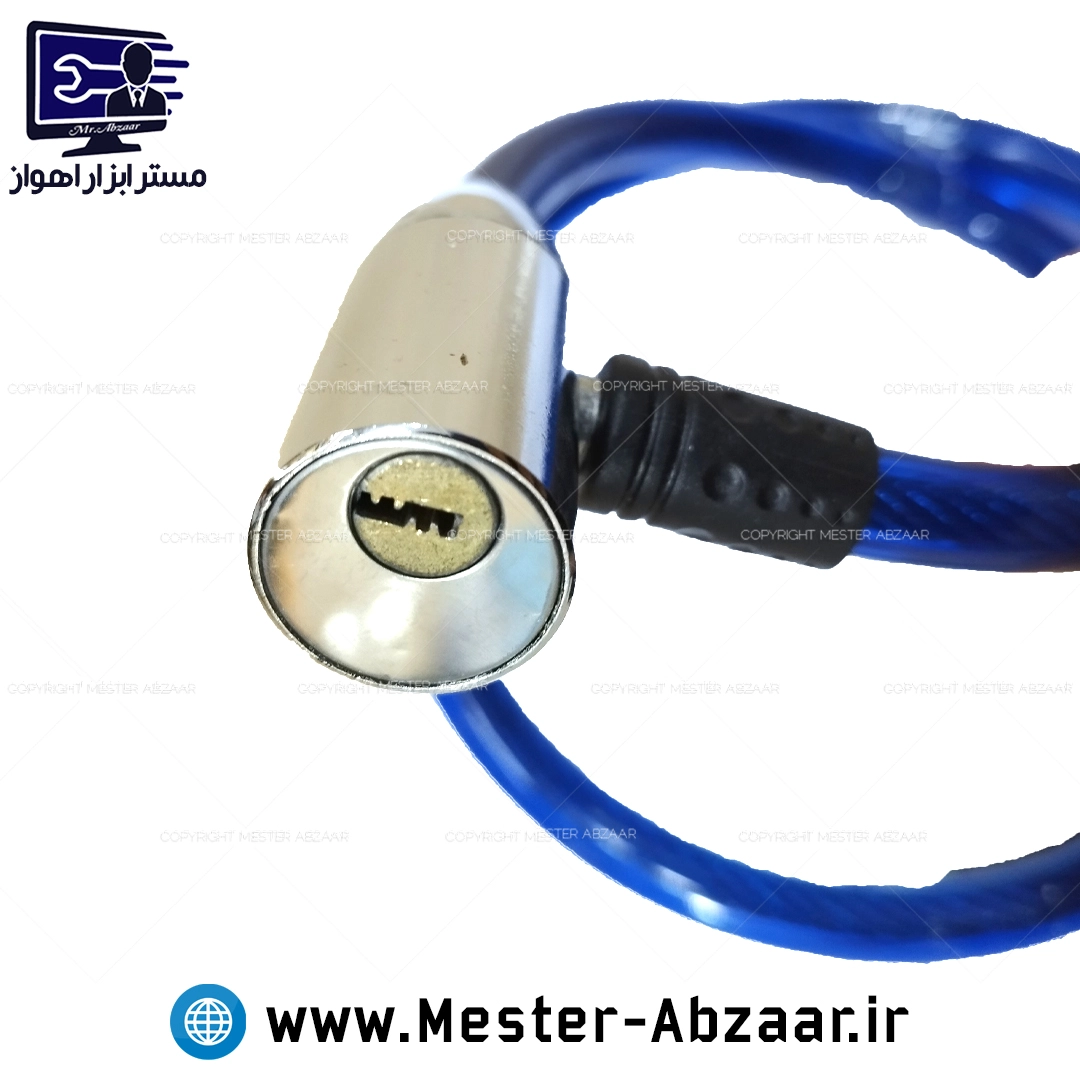 قفل فولادی ژله ای کابلی دوچرخه لاوان مدل lavan cable lock 260