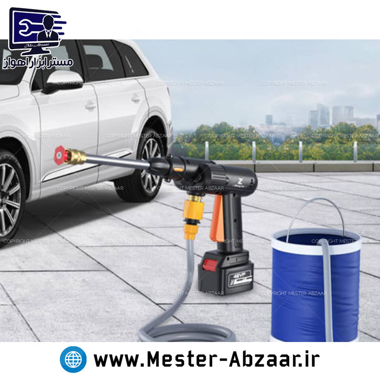 کارواش سمپاش شارژی سیکل با لوازم و کیف مدل CQL 498