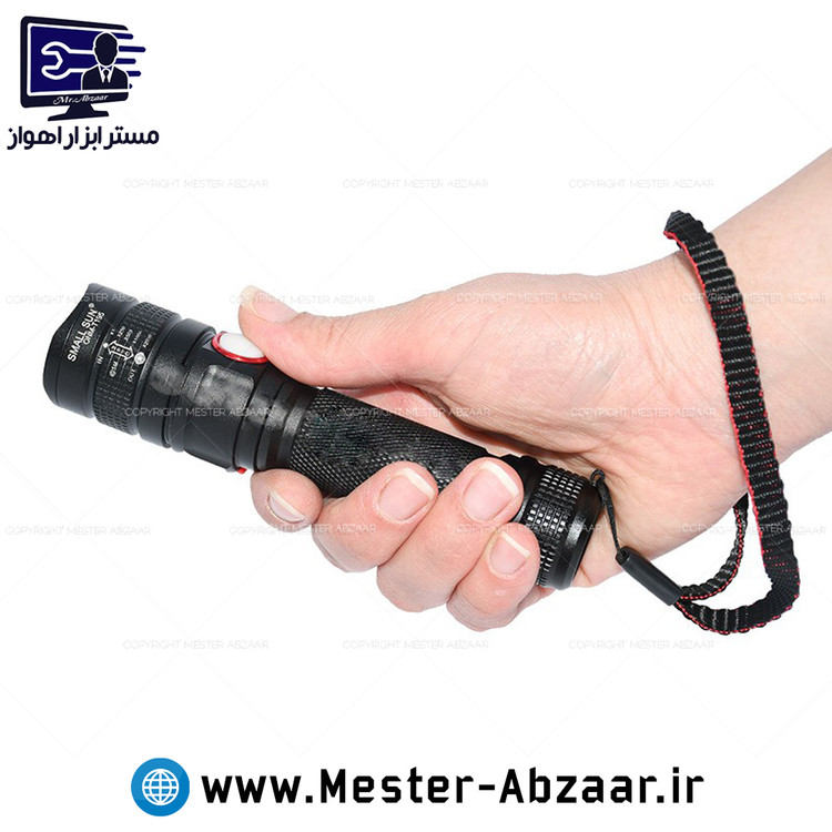 چراغ قوه پلیسی زوم دار اسمال سان شارژی مدل T195