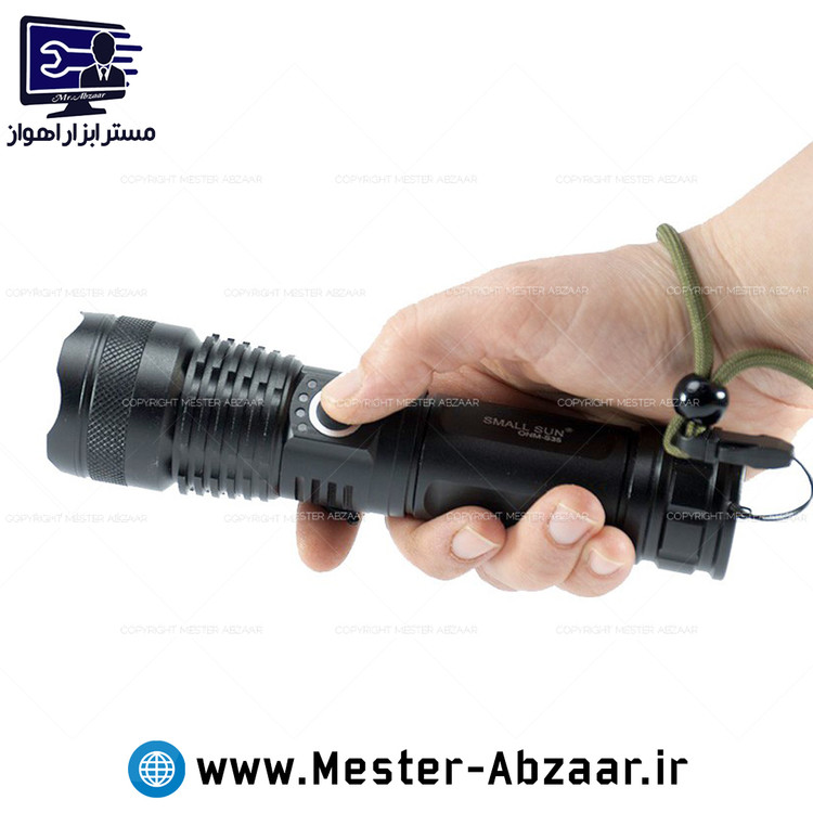 چراغ قوه پلیسی زوم دار شارژی اسمال سان مدل S35