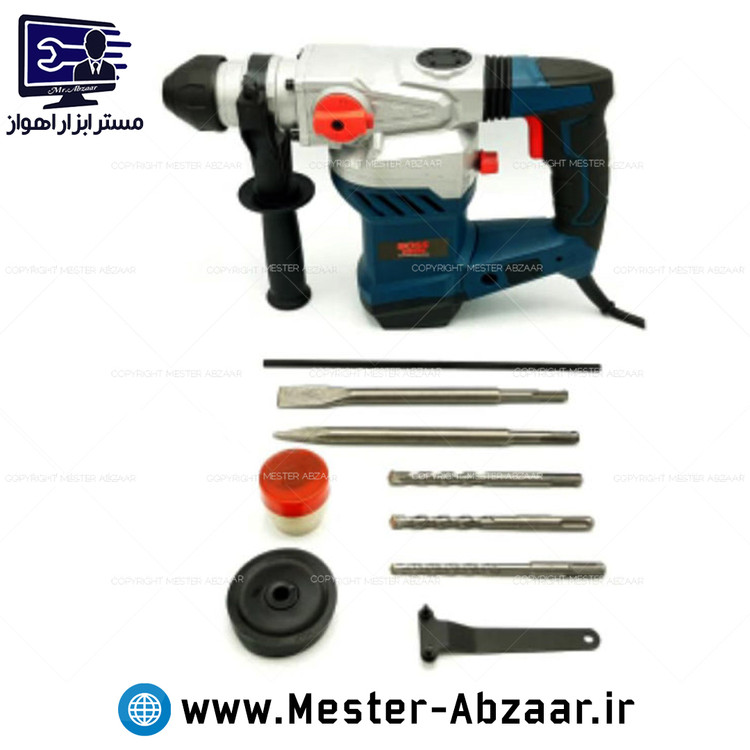 دریل تخریب بتن کن هفت کیلویی سه کاره باس مدل BS-32EG 7