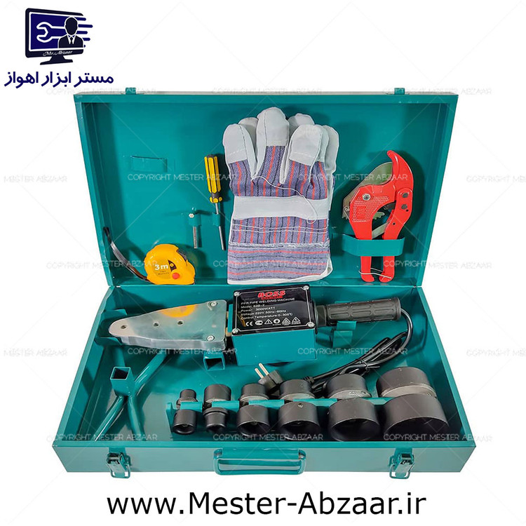 اتو لوله 3000 وات باس بزرگ با جعبه و لوازم مدل BOSS 63B-2