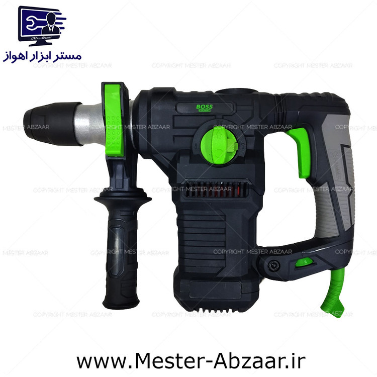 تخریب 7 کیلو سه کاره باس مشکی دیمر دار جدید بتن کن دریل مدل BOSS ROTARY HAMMER BS-32S1
