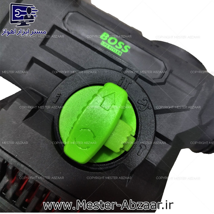 تخریب 7 کیلو سه کاره باس مشکی دیمر دار جدید بتن کن دریل مدل BOSS ROTARY HAMMER BS-32S1