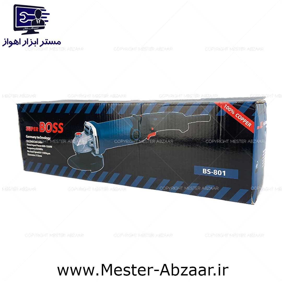 مینی فرز دسته بلند دیمر دار 1500 وات باس مدل BS-801 BOSS