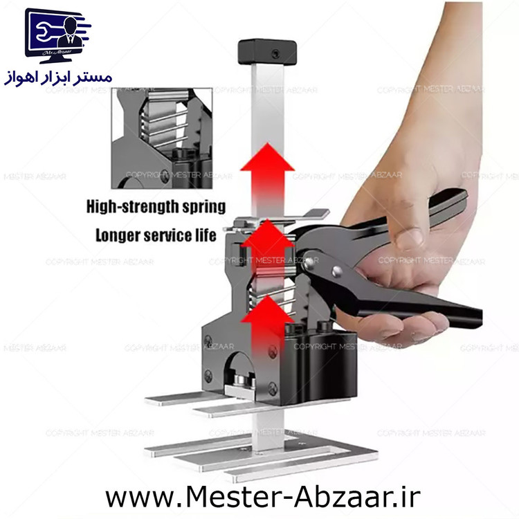 جک دستی تنظیم کننده ارتفاع کالا و اجسام 200 کیلویی جفتی مدل jack master 2003