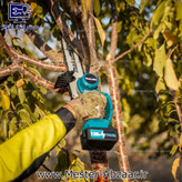 اره زنجیری شارژی 30 سانت 128 ولت دو باتری براشلس طرح ماکیتا برند ماکوتا مدل MAKUTTA 10 IN