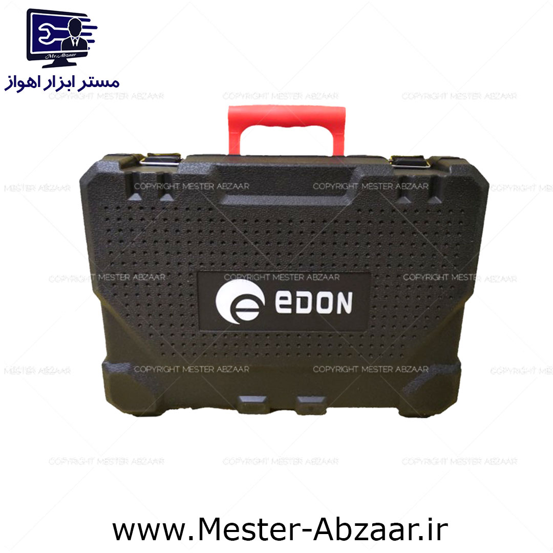 کیت 125 عددی دریل شارژی 12 ولت ادون با لوازم کامل دو باتری مدل EDON ED-40L-TZ