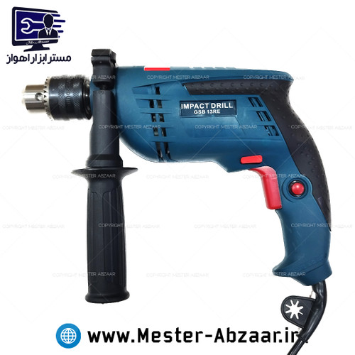 دریل برقی چکشی 600 وات دیمردار خانگی 13 میلی متری پروفسیونال GSB IMPACT DRILL
