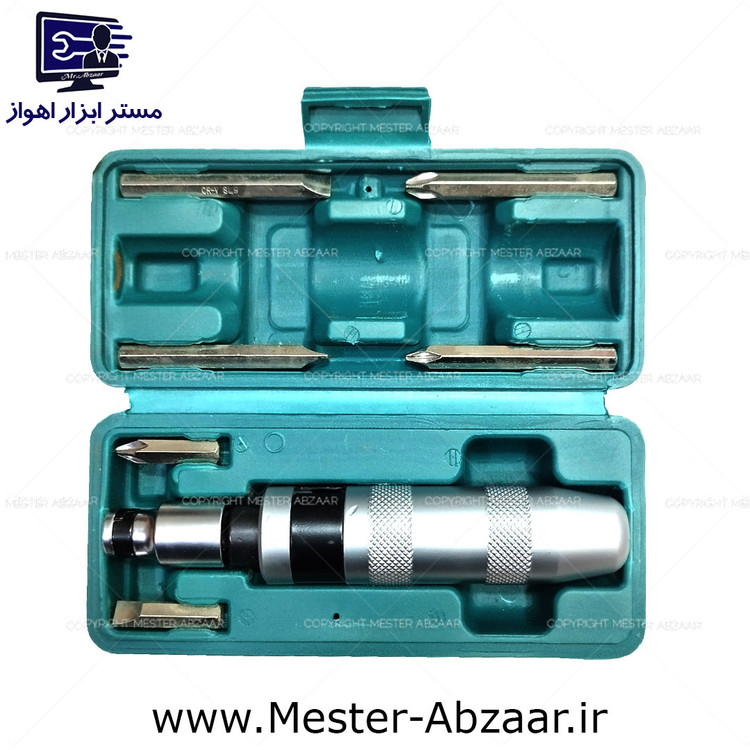 پیچ گوشتی تقه ای ضربه ای7 تکه چینی مدل 4606 طرح هنس