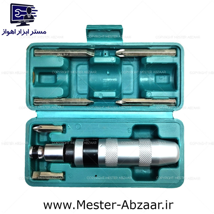 پیچ گوشتی تقه ای ضربه ای7 تکه چینی مدل 4606 طرح هنس