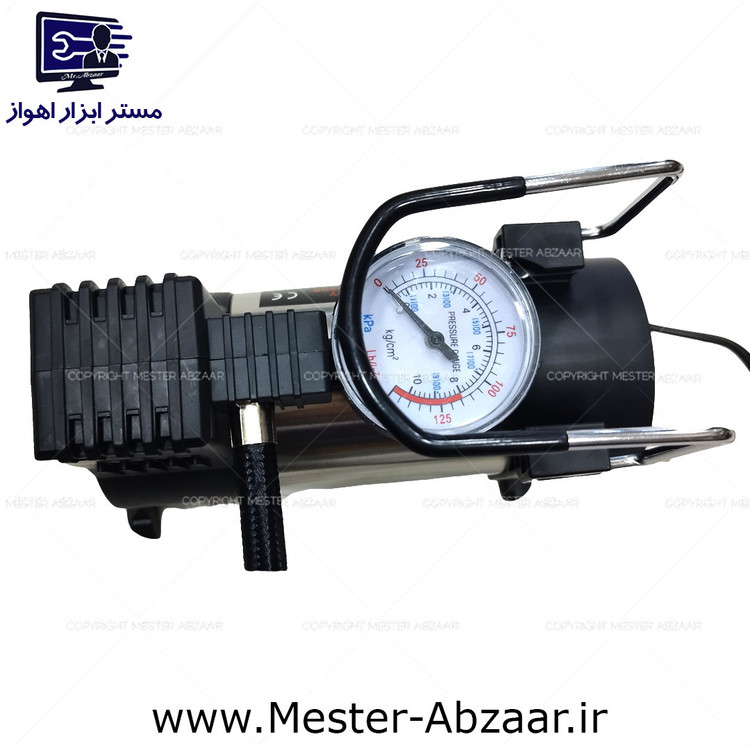 پمپ باد تک سیلندر فندکی خودرو کمپرسور باد مدل AIR COMPRESSOR 965 KPA
