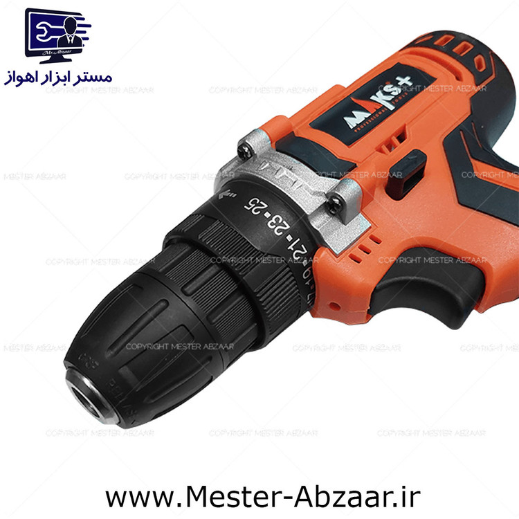دریل پیچ بند شارژی مدل DL1 مکس پلاس دو باتری با کیف MAKS+