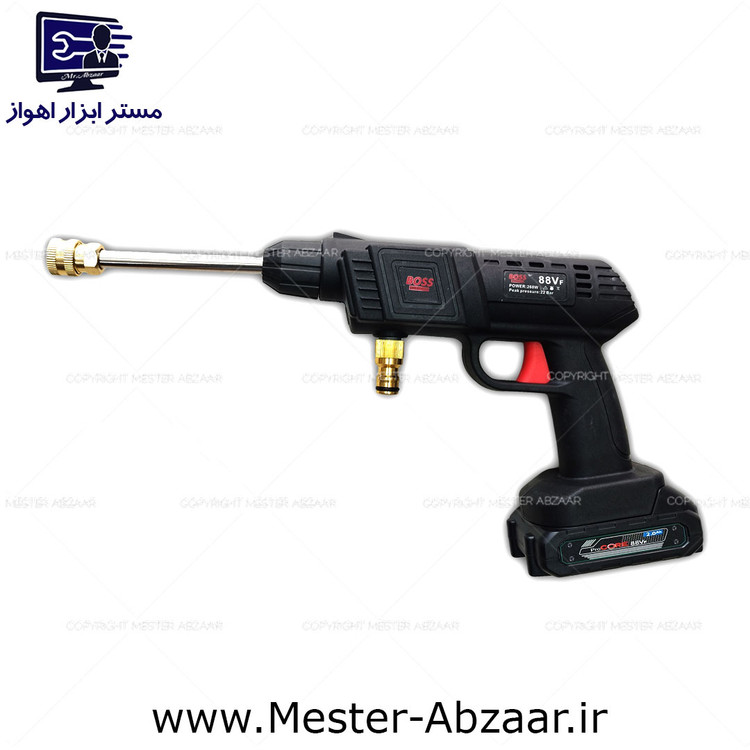 کارواش سمپاش شارژی 88 ولت باس دو باتری با لوازم مدل BOSS 88VF
