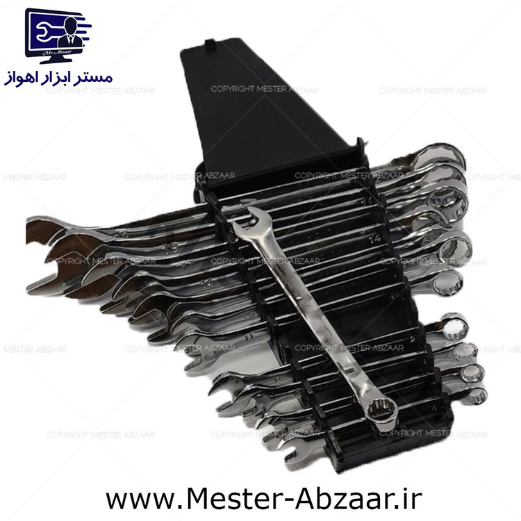 آچار پلکانی 12 عددی یک سر تخت یک سر رینگ هانتر مدل hunter 6-22