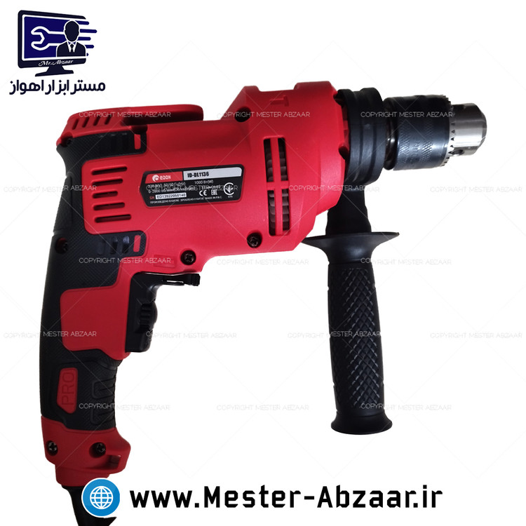 دریل 13 چکشی 1000 وات دیمردار ادون جدید مدل EDON ID-DL 1136