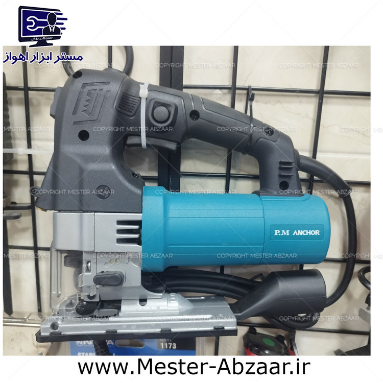 اره عمودبر 850 وات لیزری دیمردار گیربکسی با گارانتی و کیف لوازم آنکور pm anchor js.6