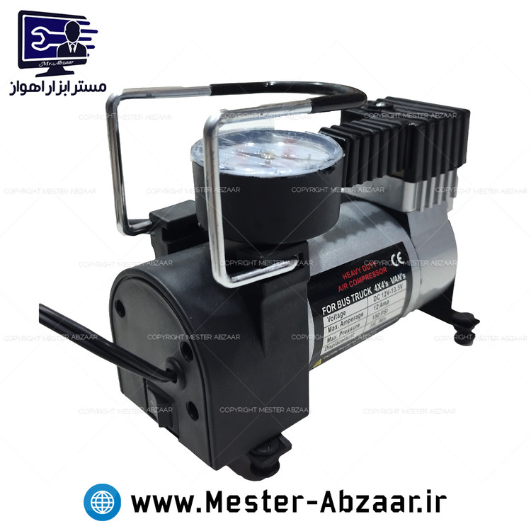 پمپ باد تک سیلندر فندکی خودرو کمپرسور باد مدل AIR COMPRESSOR 4X4S VANS